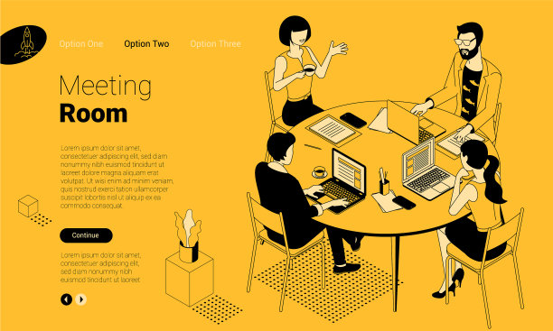 现代办公室中的商务交流图片下载