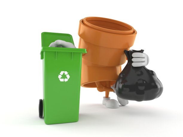 带有垃圾箱的管道字符图片下载