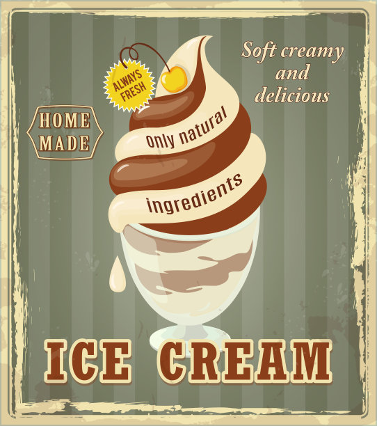 绿色葡萄上的黄色樱桃冰淇淋图片下载