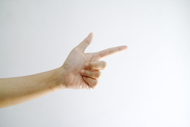 手的姿势点击在孤立图片下载