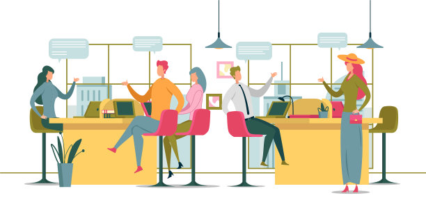 与客户打交道的公司或机构人员图片下载