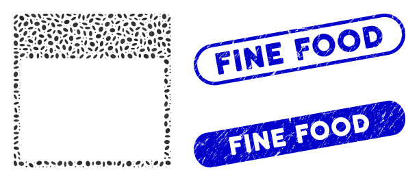 椭圆形马赛克日历页模板与苦恼图片下载