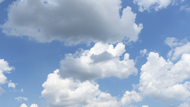 经典的蓝天与云彩的背景。空间的文本。图片下载