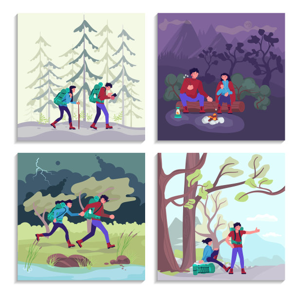 背包客一起旅行图片下载