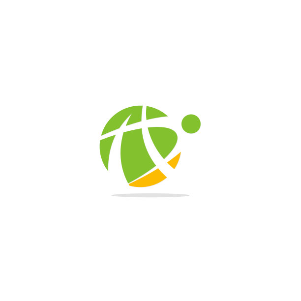 圆形抽象彩色Logo图片下载
