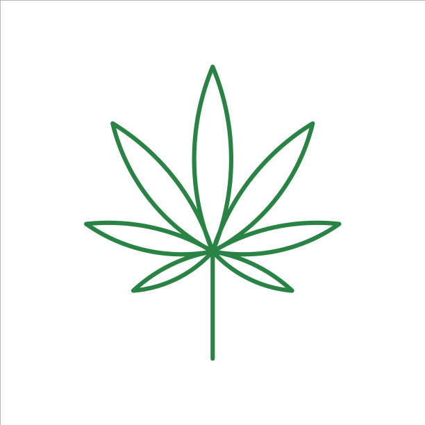 大麻标志图形现代抽象图片下载