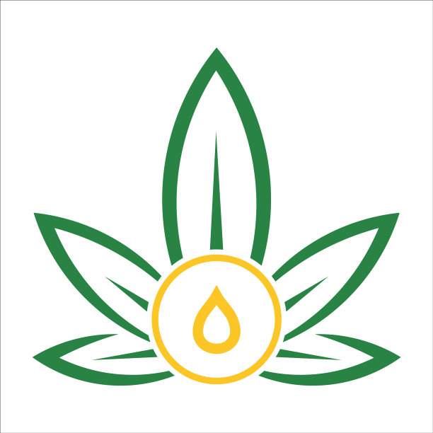 大麻标志图形现代抽象图片下载
