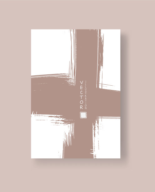 抽象的墨刷条幅与垃圾效果图片下载