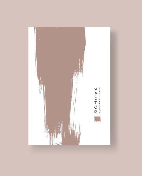 抽象的墨刷条幅与垃圾效果图片下载