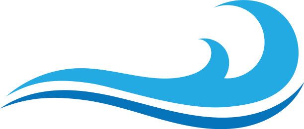 海浪标志着海洋风暴潮海浪波浪河图片下载