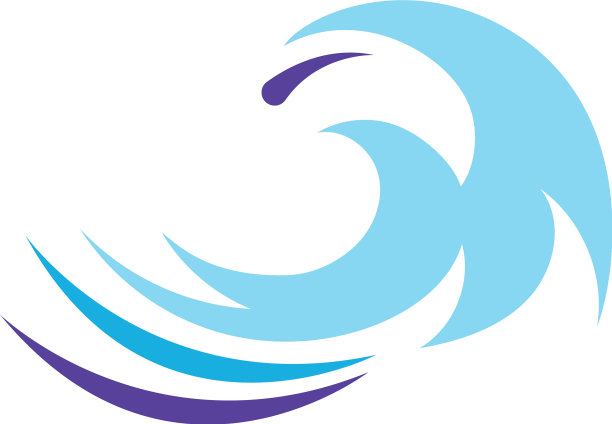 海浪标志着海洋风暴潮海浪波浪河图片下载