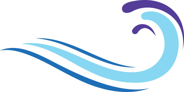 海浪标志着海洋风暴潮海浪波浪河图片下载