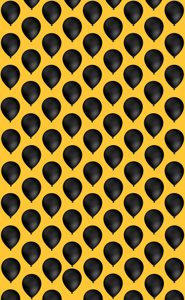 黑色气球图案。3 d渲染。三维演示图片下载