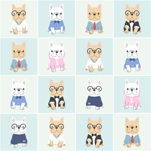 可爱的法国斗牛犬小狗狗在温柔的男人图片下载