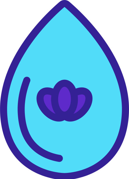 薰衣草油图标孤立轮廓符号图片下载