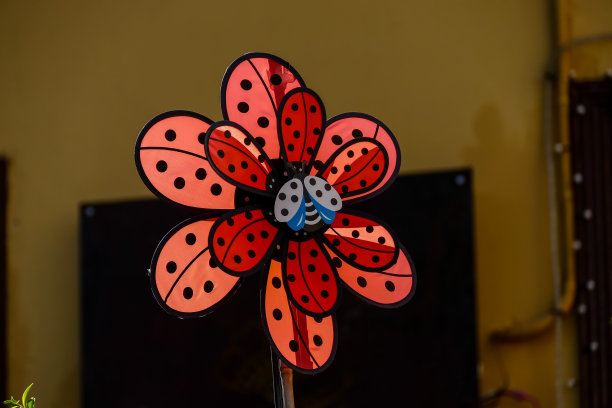 彩色风车玩具的照片图片下载