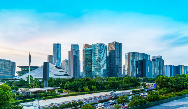 杭州金融中心大厦景观天际线图片下载