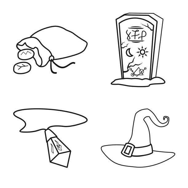 设计神秘而神奇的标志集图片下载