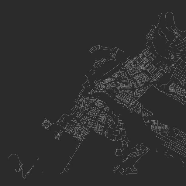 黑色和白色的抽象城市矢量地图图片下载