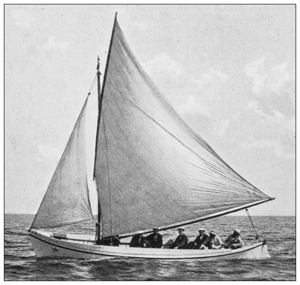 英国海军和陆军的古董照片:帆船比赛图片下载