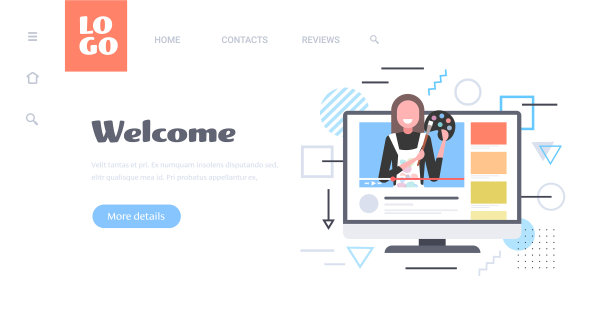 拿着调色板的女画家图片下载