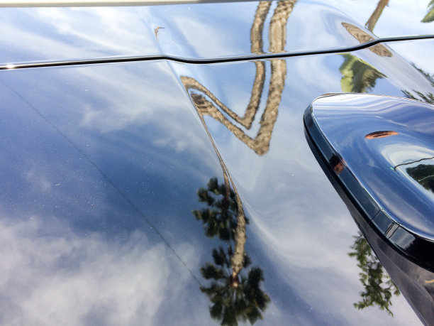 抽象的蓝色白色的棕榈树车画的背景图片下载