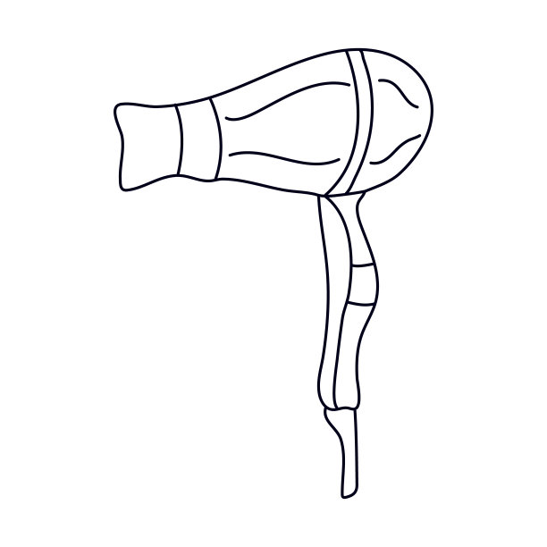 吹风机涂鸦。图片下载