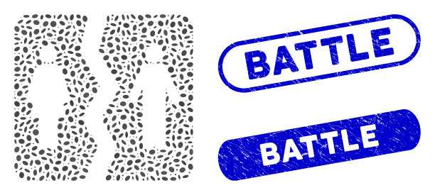 椭圆马赛克离婚与纹理战斗图片下载