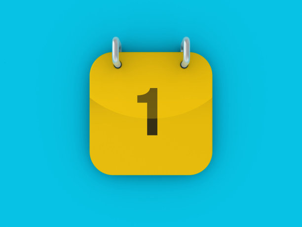 第一天日历- 3D渲染图片下载