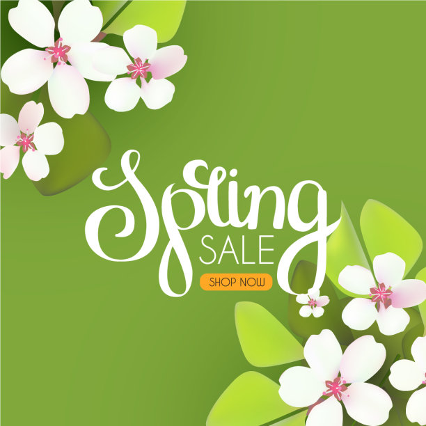 春季特价季节性优惠海报模板图片下载