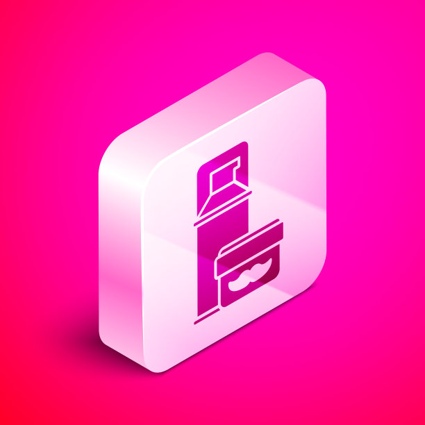 等距剃须凝胶泡沫图标孤立在粉红色图片下载