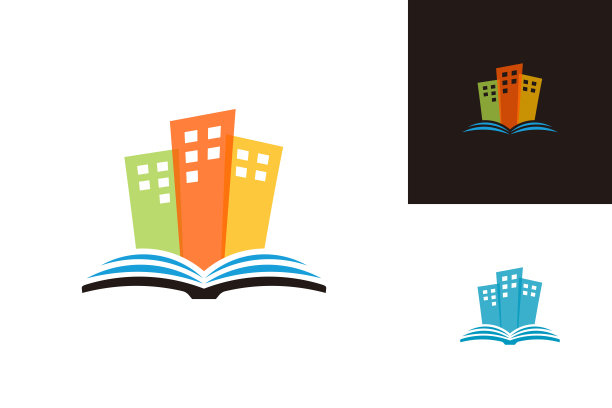 城市建筑是脱离书本模板的设计矢量、会徽、设计概念、创意符号、图标图片下载