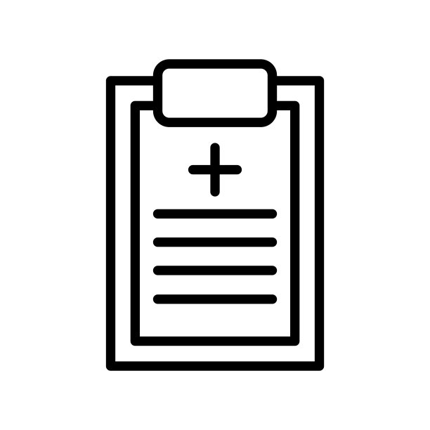 医疗报告图标设计矢量模板图片下载