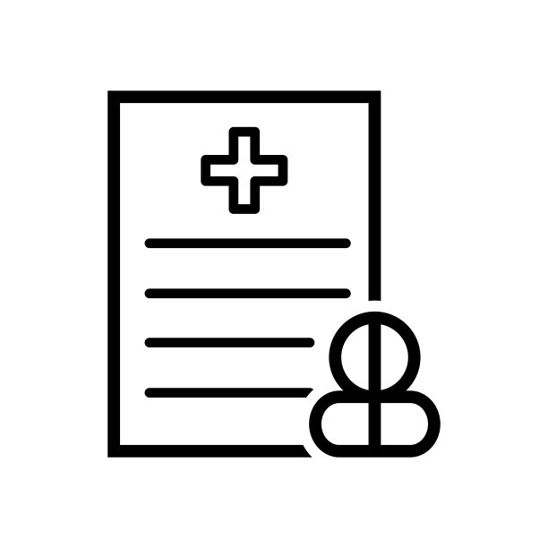 医疗处方图标设计矢量模板图片下载