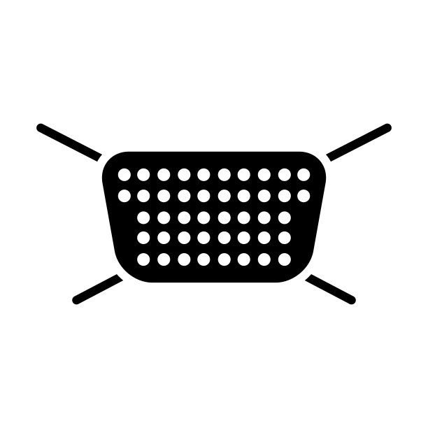 医用口罩图标设计矢量模板图片下载