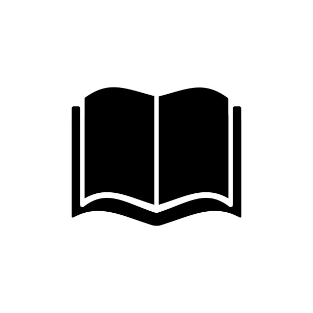 打开书籍图标设计矢量模板图片下载