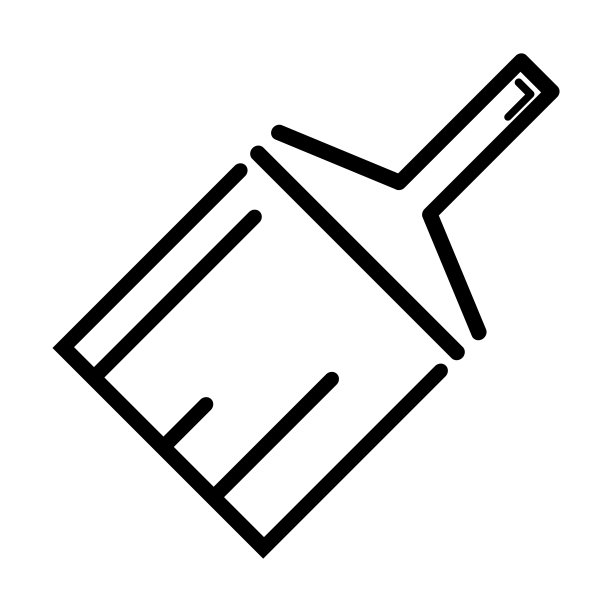 油漆笔刷图标设计矢量模板图片下载