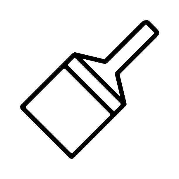 油漆笔刷图标设计矢量模板图片下载