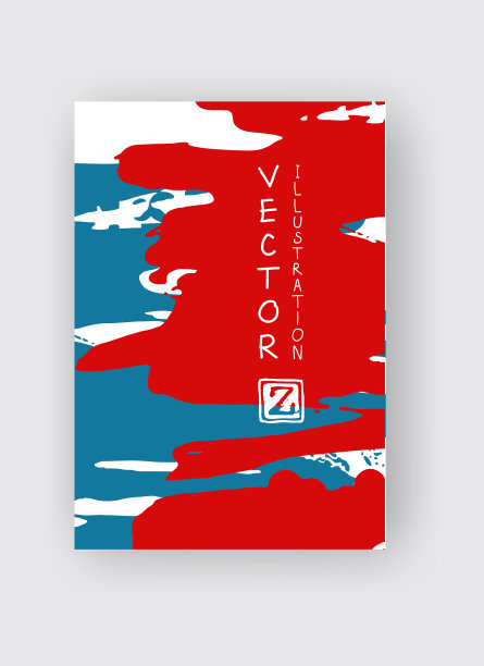 酷炫的海报与抽象的色彩元素图片下载