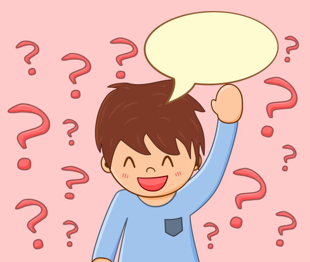 小男孩举手发言并问了许多问题。图片下载