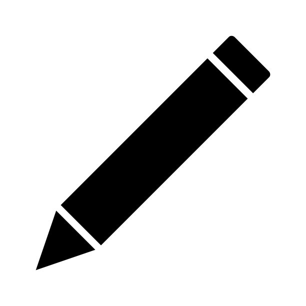 铅笔图标设计矢量模板图片下载