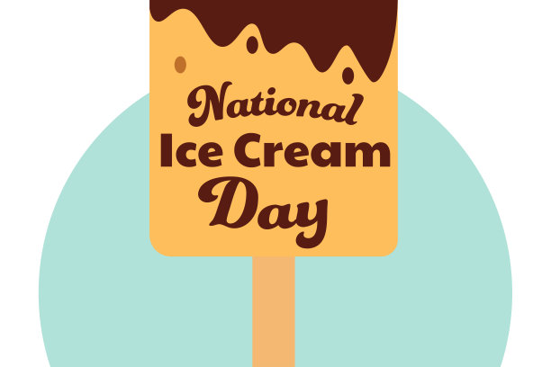 国家冰淇淋日。节日的概念。模板的背景，旗帜，卡片，海报与文字题词。向量EPS10插图。图片下载