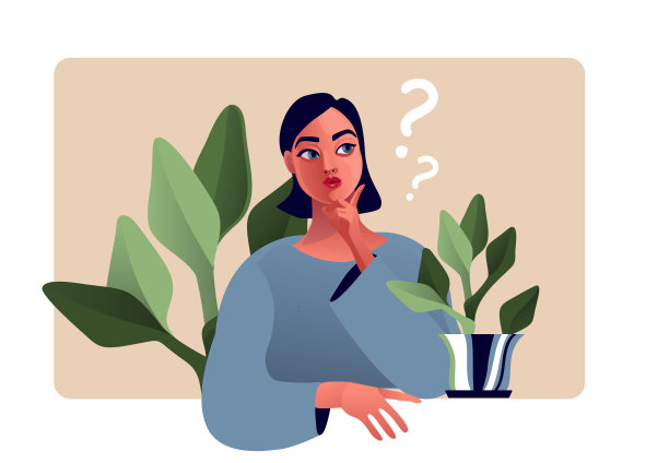 思考的女孩，美丽的脸蛋，疑惑和问题图片下载