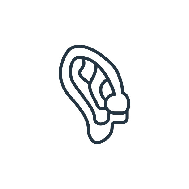 耳朵矢量图标。耳朵可编辑的中风。耳朵线性符号，用于web和移动应用程序，标志，印刷媒体。细线说明。矢量孤立轮廓绘制。图片下载