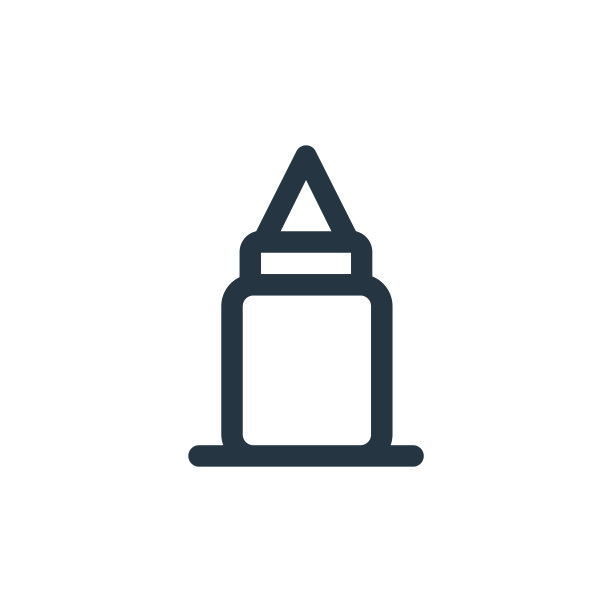 胶水矢量图标。胶可编辑的中风。将线性符号粘在网络和移动应用程序，标志，印刷媒体上使用。细线说明。矢量孤立轮廓绘制。图片下载