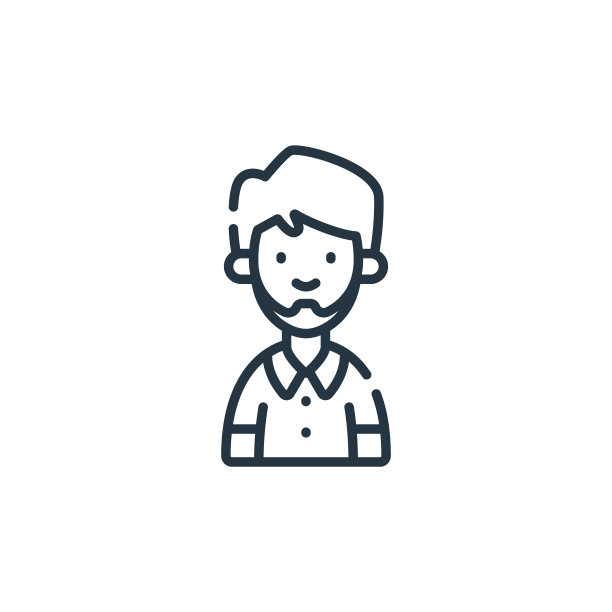 丈夫矢量图标。丈夫可编辑的中风。丈夫线性符号用于网络和移动应用程序，标志，印刷媒体。细线说明。矢量孤立轮廓绘制。图片下载