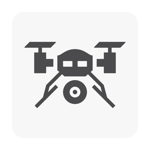 无人驾驶飞机图标黑图片下载