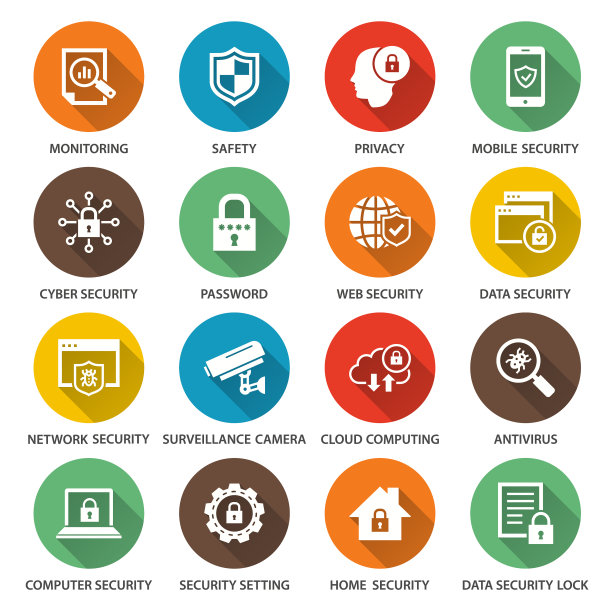 安全图标的图形和网页设计图片下载