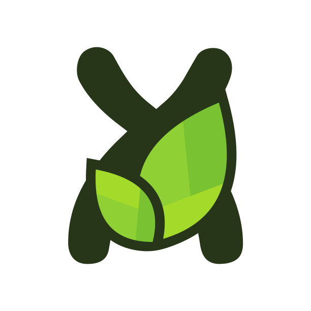 迷人的首字母x叶子图片下载