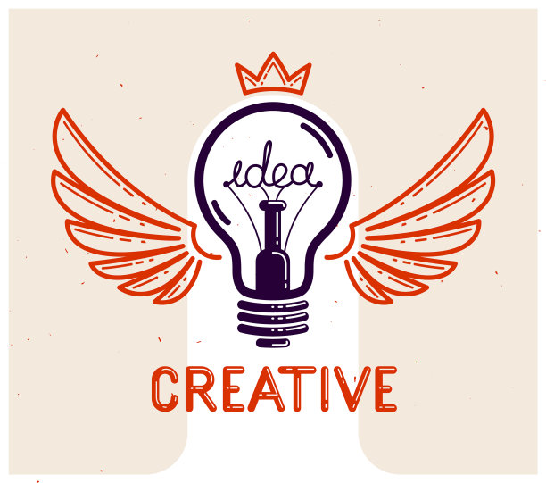 有翅膀的灯泡就像图片下载